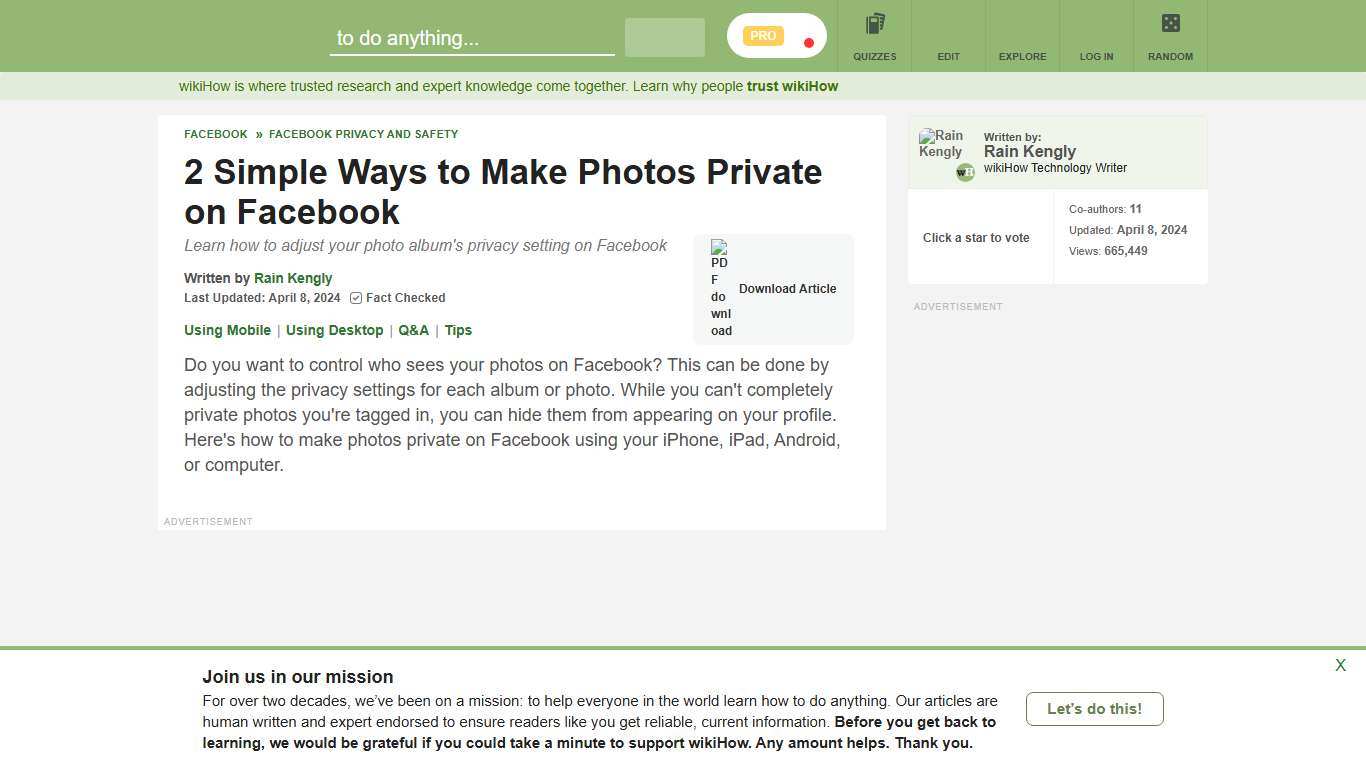 How to Edit the Privacy Settings for Facebook Photos: 2 Ways