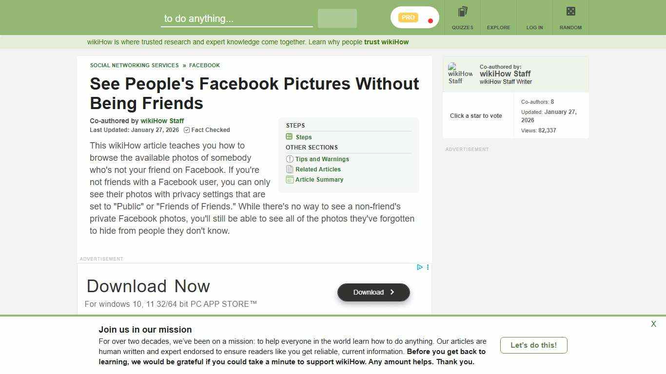 How to See Photos of Non‐Friends on Facebook: 4 Steps